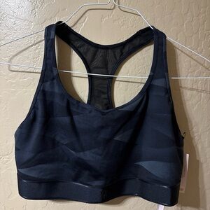 Victoria's Secret Black Sports Bra Moisture-Wicking Racerback